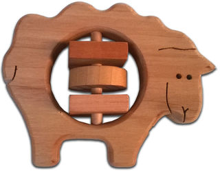 Baby Rattle - Sheep