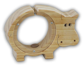 Hippo Money Box - Natural