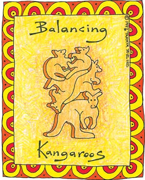 Balancing Kangaroos -  Natural (G)